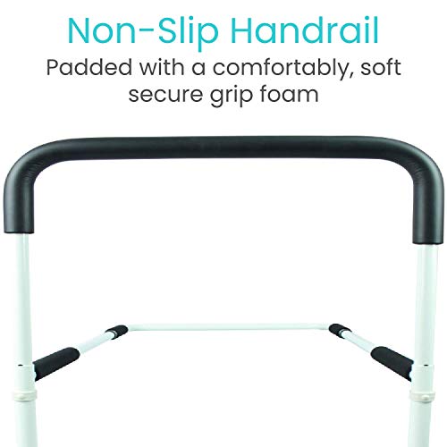 Vive Bed Assist Rail - Adult Bedside Standing Bar for Seniors, Elderly, Handi...