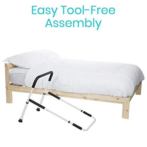 Vive Bed Assist Rail - Adult Bedside Standing Bar for Seniors, Elderly, Handi...
