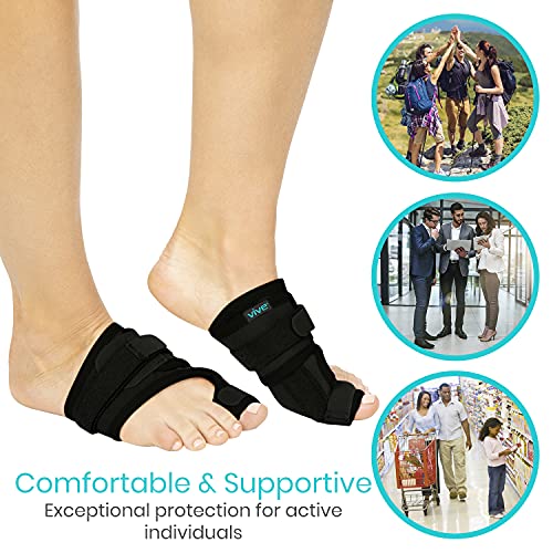 Vive Bunion Brace (Pair) - Big Toe Corrector Straightener with Splint - Hallu...