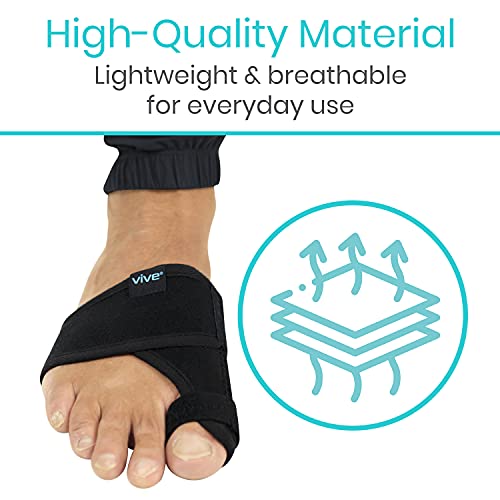 Vive Bunion Brace (Pair) - Big Toe Corrector Straightener with Splint - Hallu...