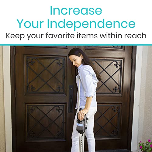 Vive Crutch Accessories Bag and Hand Grip Cushions, Water-Resistant Premium P...