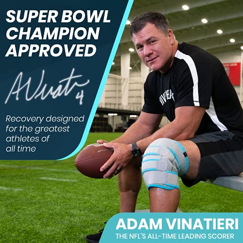 Vive Knee Ice Pack Wrap - Cold / Hot Gel Compression Brace - Heat Support Str...