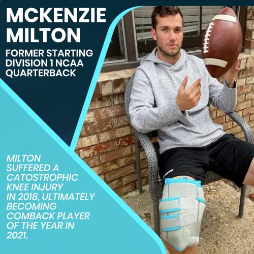 Vive Knee Ice Pack Wrap - Cold / Hot Gel Compression Brace - Heat Support Str...