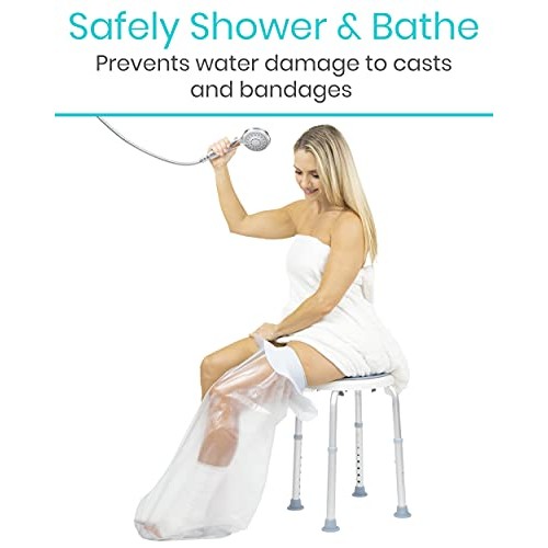 Vive Leg Cast Cover - Waterproof Cast Bag Bandage Protector for Shower, Broke...