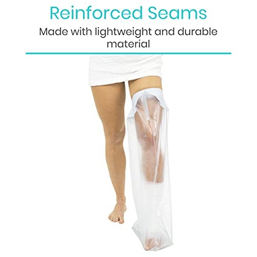 Vive Leg Cast Cover - Waterproof Cast Bag Bandage Protector for Shower, Broke...
