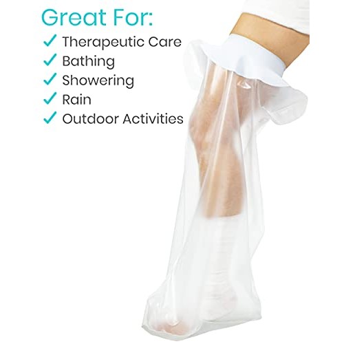 Vive Leg Cast Cover - Waterproof Cast Bag Bandage Protector for Shower, Broke...