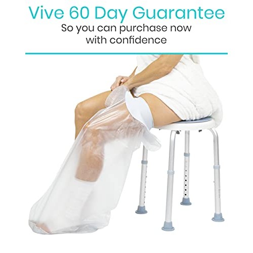Vive Leg Cast Cover - Waterproof Cast Bag Bandage Protector for Shower, Broke...