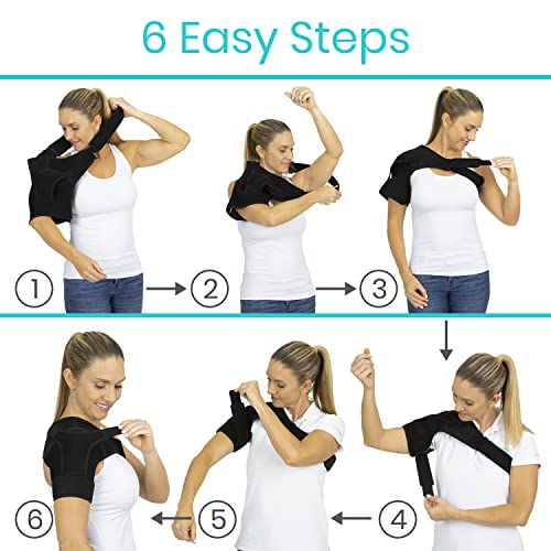 Vive Shoulder Stability Brace - Injury Recovery Compression Support Sleeve - ...