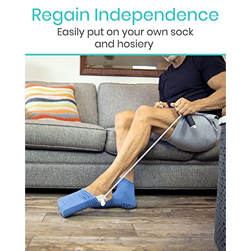 Vive Sock Aid - Easy On and Off Stocking Slider - Donner Pulling Assist Devic...