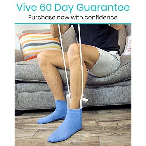 Vive Sock Aid - Easy On and Off Stocking Slider - Donner Pulling Assist Devic...