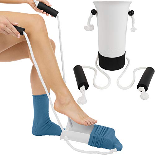 Vive Sock Aid - Easy On and Off Stocking Slider - Donner Pulling Assist Devic...