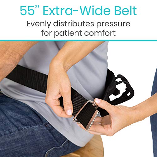 Vive Transfer Belt with Handles - Medical Nursing Safety Gait Patient Assist ...
