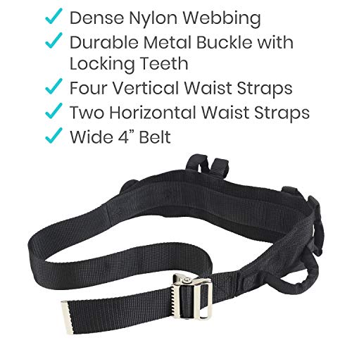 Vive Transfer Belt with Handles - Medical Nursing Safety Gait Patient Assist ...
