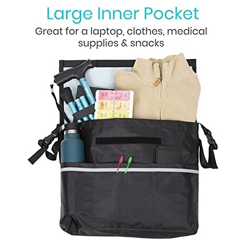 Vive Wheelchair Bag - Electric Wheel Chair Accessories Pouch for Adults, Seni...