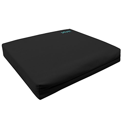 Vive Wheelchair Cushion - Gel Seat Pad for Coccyx, Orthopedic Back Support, S...