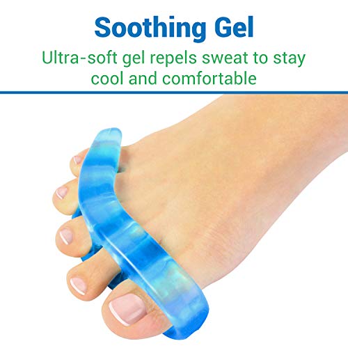 ViveSole Toe Stretchers Separators (4 Pieces) - Gel Therapeutic Spa Spacer Sp...