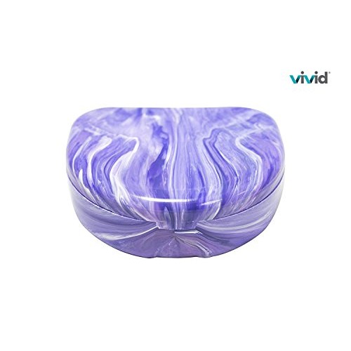 Orthodontic Retainer Case With Hinged Lid Snaps, Portable Denture Cases, Mout...