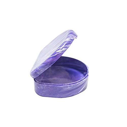 Orthodontic Retainer Case With Hinged Lid Snaps, Portable Denture Cases, Mout...