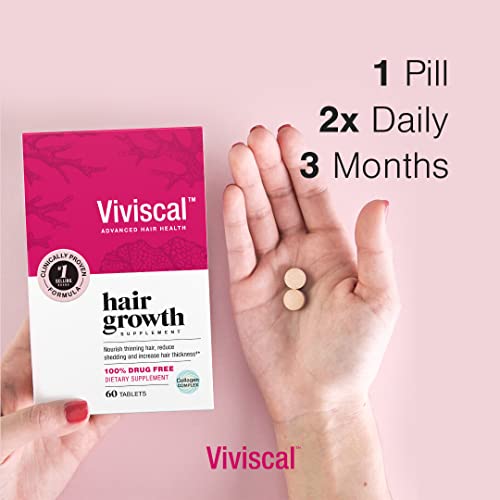 Viviscal Women's Hair Growth Supplements with Proprietary Collagen Complex, 1...