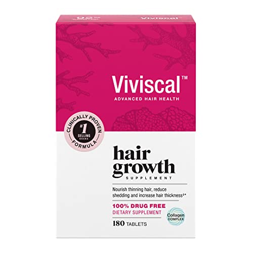 Viviscal Women's Hair Growth Supplements with Proprietary Collagen Complex, 1...
