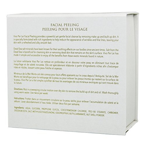 Vivo Per Lei Facial Peeling Gel - Contains Dead Sea Minerals and Nut Shell Po...