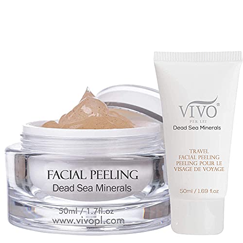 Vivo Per Lei Facial Peeling Gel - Contains Dead Sea Minerals and Nut Shell Po...