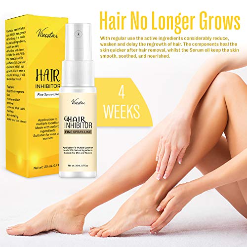 Hair Inhibitor, Painless Hair Regrowth Inhibitor Spray, Apply after Hair Remo...