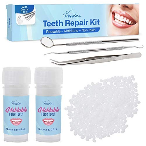 Teeth Repair Kit, Temporary Teeth replacement kit, Moldable False Teeth, Ther...