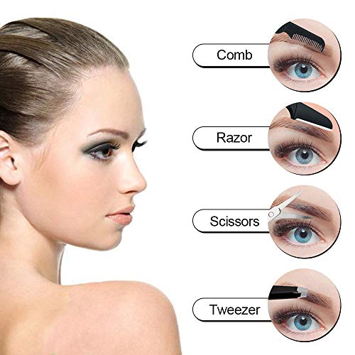 7 in 1 Eyebrow Grooming Kit for Women Eyebrow Scissors Eyebrow Brush Set Brow...
