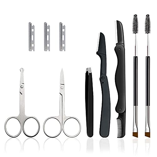 7 in 1 Eyebrow Grooming Kit for Women Eyebrow Scissors Eyebrow Brush Set Brow...