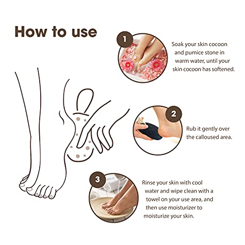 Foot Pumice Stone by VNI Stone - Natural Earth Lava Pumice Stone for Feet cal...