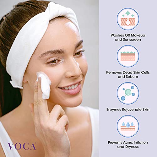 VOCA Face Wash Powder - Enzyme Powder Cleanser for Removing Makeup, Sunscreen...