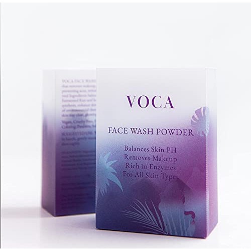 VOCA Face Wash Powder - Enzyme Powder Cleanser for Removing Makeup, Sunscreen...