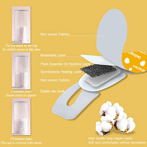 Steam Eye Mask for Dry Eye, Warming Eye Mask Self Heating Eye Mask for Dark C...