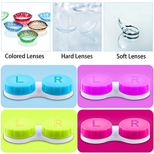 VOCOOL 16Pack Contact Lens Tools Kits,8 Pack Contact Lens Case & 8 Pack Conta...