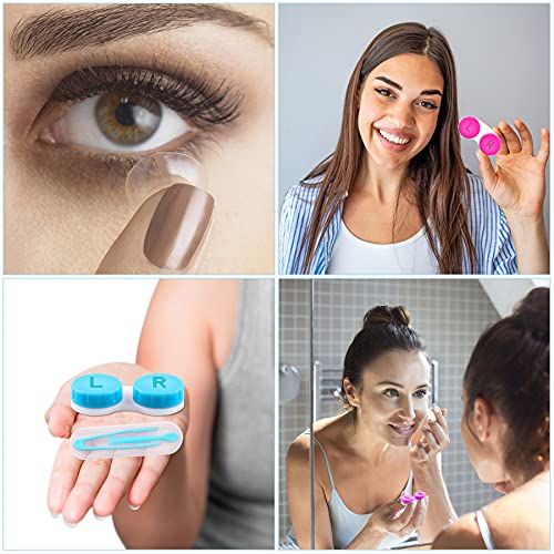 VOCOOL 16Pack Contact Lens Tools Kits,8 Pack Contact Lens Case & 8 Pack Conta...