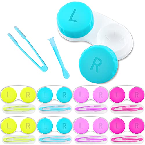 VOCOOL 16Pack Contact Lens Tools Kits,8 Pack Contact Lens Case & 8 Pack Conta...