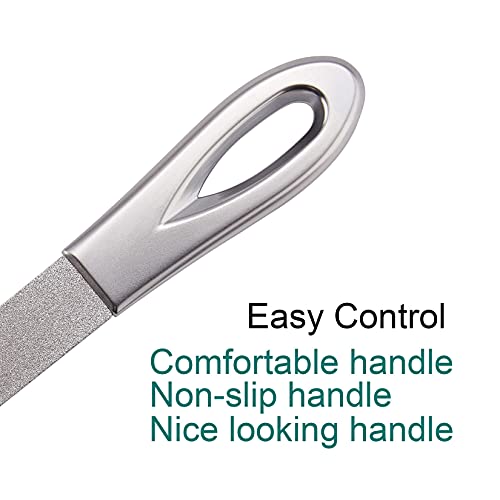 VOGARB Nail Files for Natural Nails with Case Professional 3.6'' Double Sided...