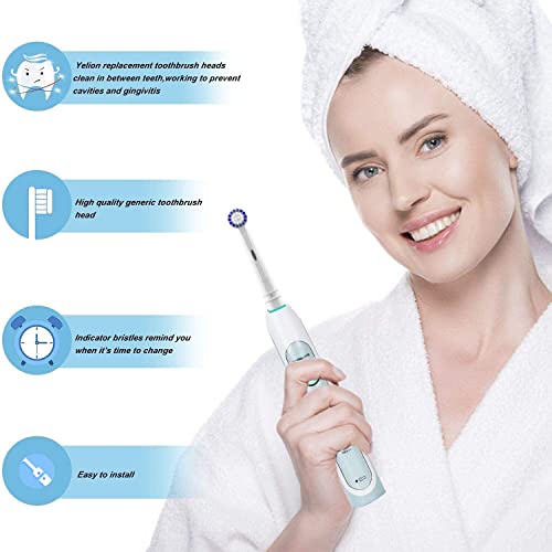 Replacement Toothbrush Heads Compatible with Oral B Braun,4 Pack Professional...