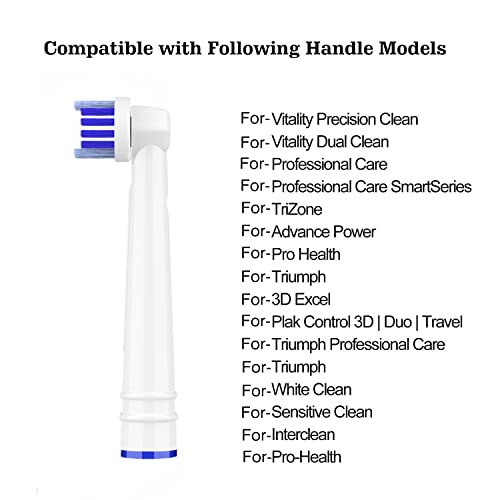 Replacement Toothbrush Heads Compatible with Oral B Braun,4 Pack Professional...