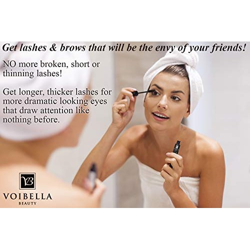 Voibella Eyelash Growth Serum and Eyebrow Enhancer 8.87ML - Best Natural Eye ...