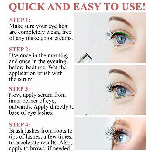 Voibella Eyelash Growth Serum and Eyebrow Enhancer 8.87ML - Best Natural Eye ...