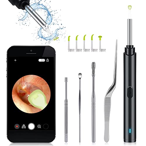 Ear Wax Removal Tool, Wireless WiFi Ear Cleaner with 1296P FHD Camera, Earwax...