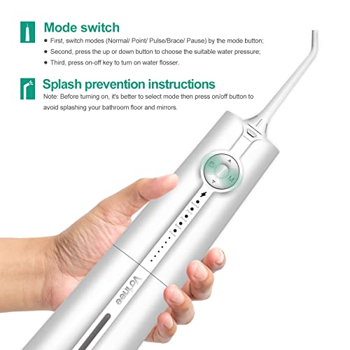 Voinee Water Flosser Portable Oral Irrigator with 5 Modes 6 Levels Water Dent...
