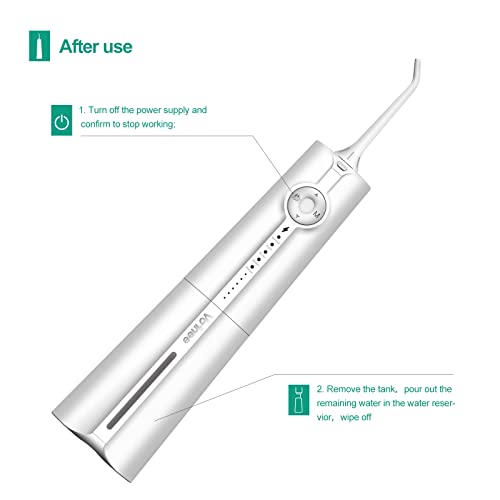 Voinee Water Flosser Portable Oral Irrigator with 5 Modes 6 Levels Water Dent...