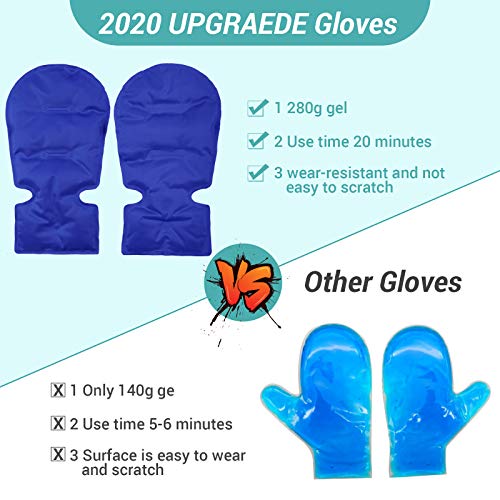 Microwavable Heated Mittens, Hot and Cold Hand Therapy Gloves, Heat Arthritis...