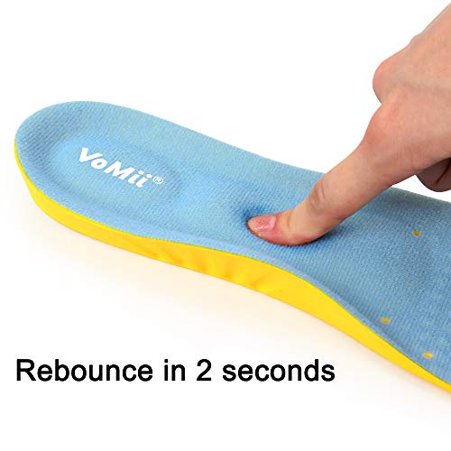 VoMii PU Memory Foam Insoles Plantar Fasciitis Arch Support Insoles for Women...