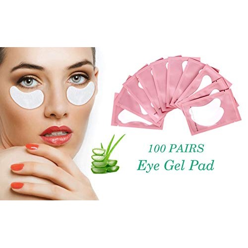 100 Pairs Set Gel pads for eyelash extensions, Comfy and Cool Under Eye Pads ...