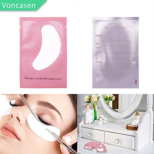 100 Pairs Set Gel pads for eyelash extensions, Comfy and Cool Under Eye Pads ...