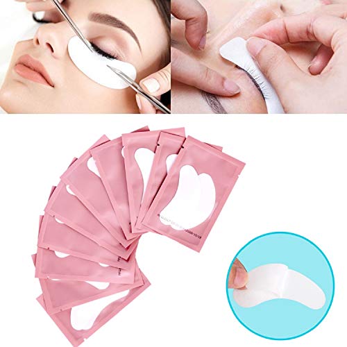 100 Pairs Set Gel pads for eyelash extensions, Comfy and Cool Under Eye Pads ...